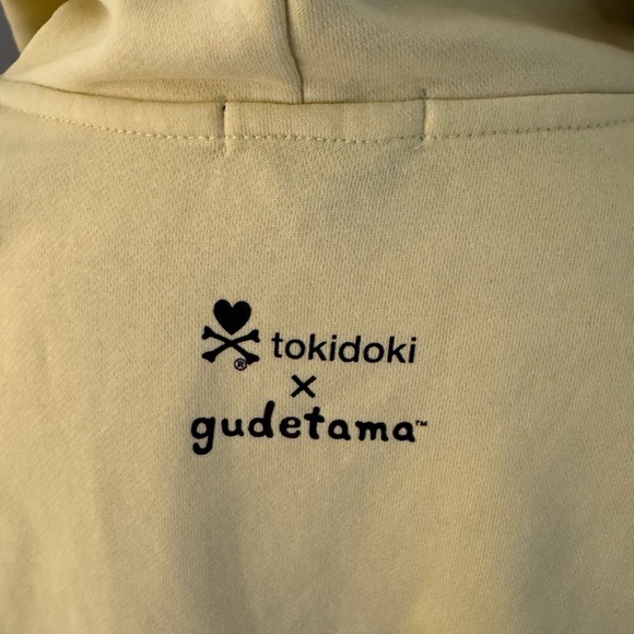 Tokidoki Gudetama Donatello OVER IT Hoodie in Yellow. Women's Size Small - Picture 5 of 10